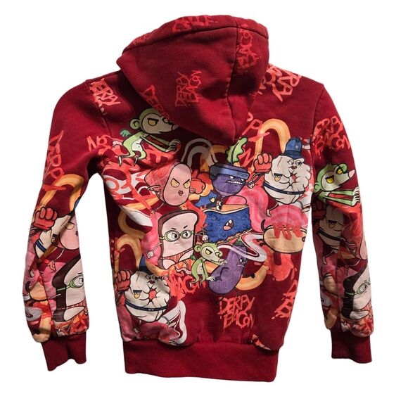 FGTeeV Derpy Bacon And Meggz  Kids Size M/L Hoodie Missing Hoodie Graphics - Picture 2 of 8